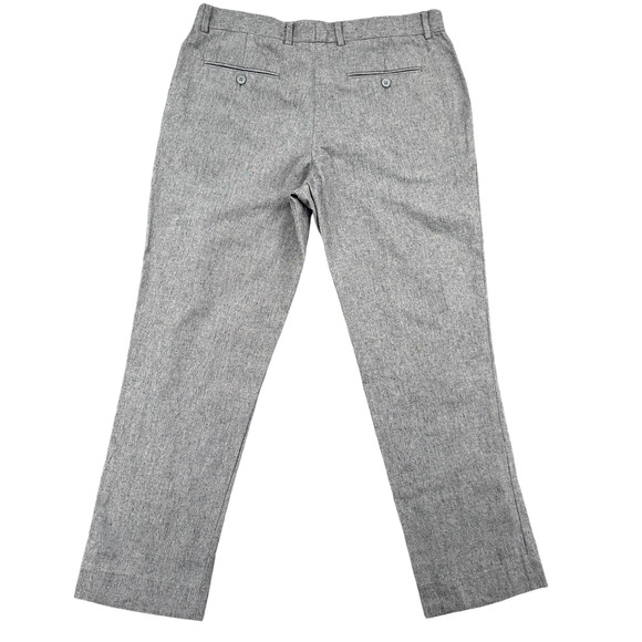 ASOS Gray Dress Pants With Belt Loops Side Pockets Cotton Mens Size 34W 30L - Picture 2 of 9